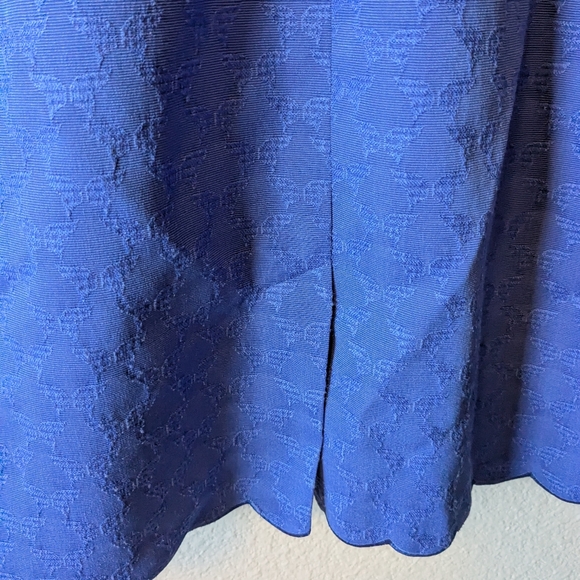 RSVP By Talbots Blue Sheath Midi Jacquard Dress for Cocktail Events Sz. 8 M - Picture 8 of 11